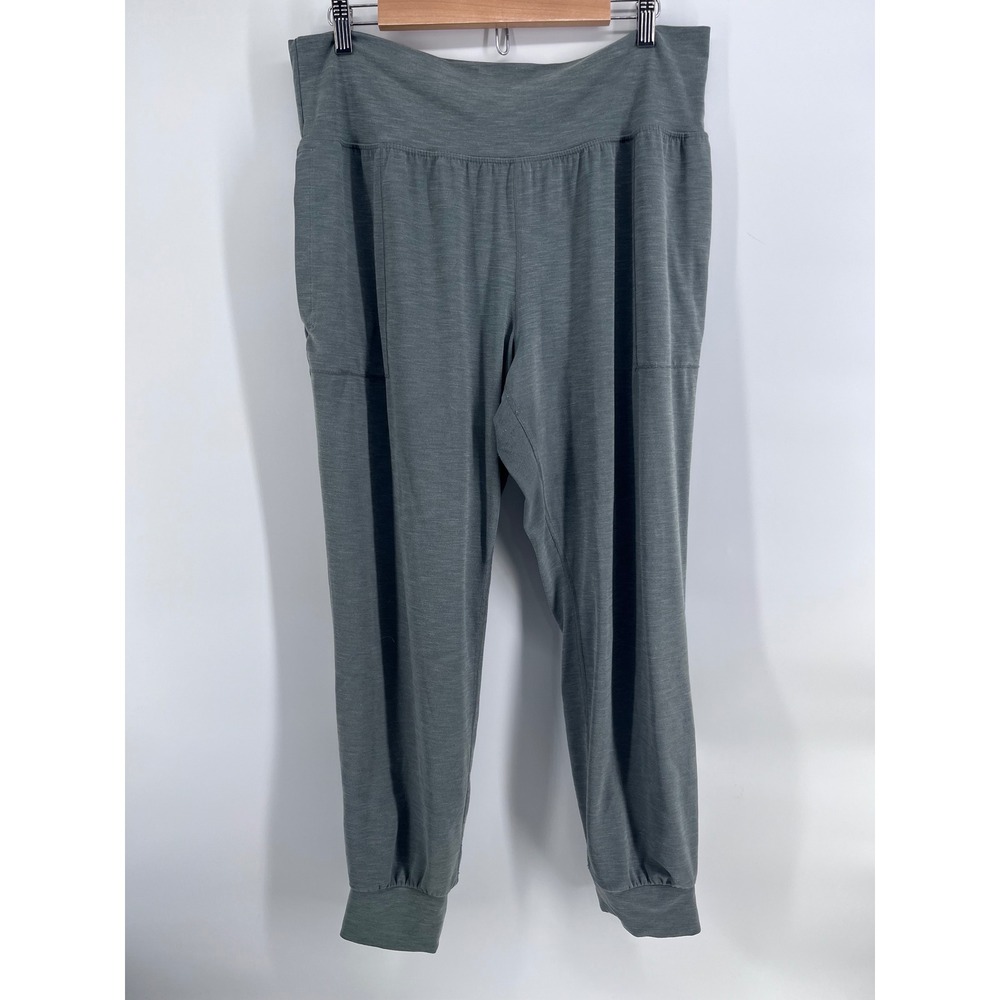 Athleta Salutation Jogger Powervita Sage Green qqYoga Pants Womens XL Activewear